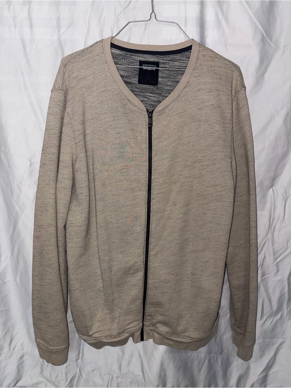Levi’s Neutral Zip-Front Men's Sweater Jacket